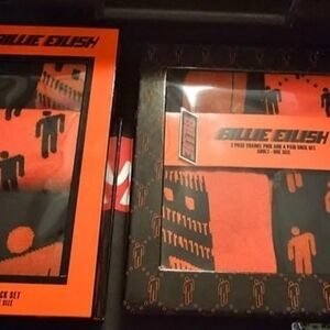 Billie Eillish socks and pins bundle